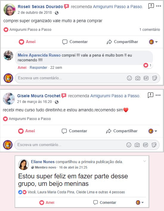 depoimentos dos clientes sobre a loja